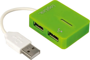 LogiLink Smile 4 Port USB 2.0 Hub grün