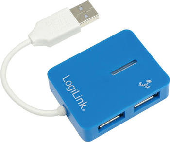 LogiLink Smile 4 Port USB 2.0 Hub blau