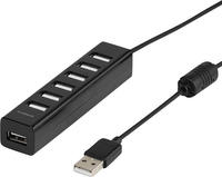 - hub - 7 ports USB-Hubs - 7 - Schwarz
