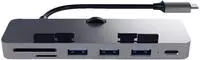 Satechi ST-TCIMHM, Satechi Aluminum Type-C Clamp Hub Pro - hub - 4 porte USB-Hubs - 4
