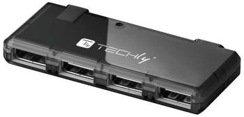 Techly 4 Port USB 2.0 Hub (IUSB2-HUB4-BKTY)
