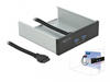 Delock 61005 5.25″ Front Panel mit 2 x SuperSpeed USB (USB 3.2 Gen 1) Typ-A...