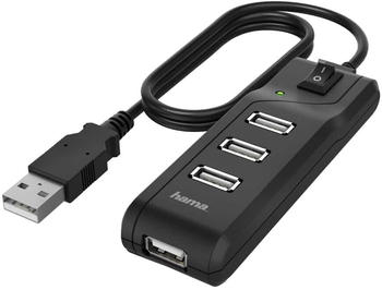 Hama USB-Hub 4 Ports USB 2.0 480 Mbit (200118)