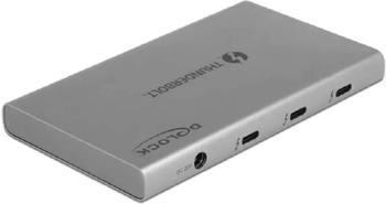 DeLock Thunderbolt 4 Hub 3 Port mit zusätzlichem SuperSpeed USB 10 Gbps Typ-A Port 8K (64157)