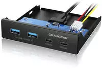 Graugear USB-HUB Multi Front Panel, USB 3.2 Gen2 Type-C retail (G-MP02)