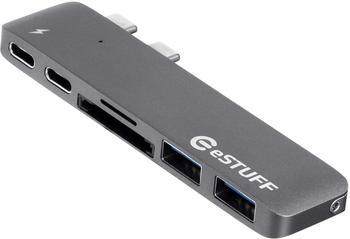 eSTUFF 4 Port USB-C 3.1 Hub (ES84122-GREY)