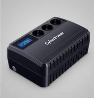 CyberPower BU650EU Line-Interactive USV 650VA/360W LCD, AVR, USB, Ausgang (3) Schuko