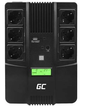 GreenCell AiO USV 800VA 480W LCD 6 Ausg&auml;nge (UPS07)
