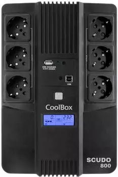 CoolBox Scudo 3 LCD USV 800VA/480W Line-Interaktiv (COO-SAISCU3-800)