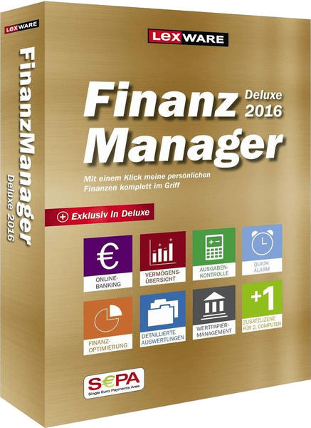 Lexware FinanzManager Deluxe 2016
