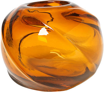 Ferm Living Water Swirl rund Ø21cm amber
