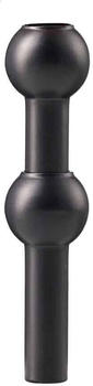 Stoff Nagel Vase 10cm schwarz