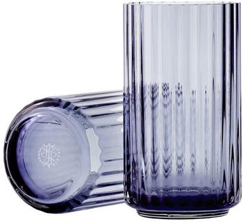 Lyngby Porcelæn Vase Glas 12cm mitternachtsblau