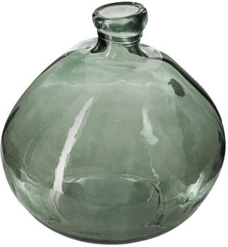 Atmosphera Round Vase Recycled Glass 33cm Green