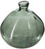 Atmosphera Round Vase Recycled Glass 33cm Green