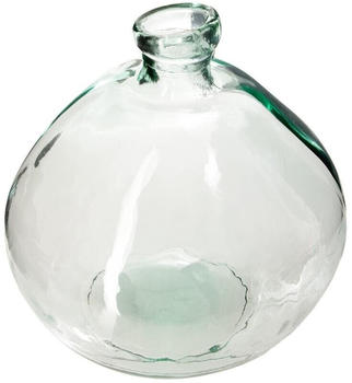 Atmosphera Round Vase Recycled Glass 33cm Transparent
