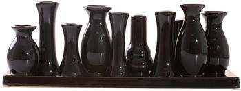 Jinfa Dekovase 30x11cm (VAS058BLK) schwarz