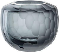 LEONARDO Tischvase "Dekovase BELLAGIO" aus Glas, anthrazitfarben, handgefertigt