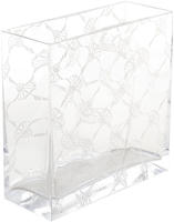 Joop! Vase Allover, Transparent, Glas, rechteckig, 20x20x8 cm, Dekoration,...