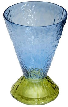 Hübsch Interior Abyss Vase 29 cm, Blau/Olive