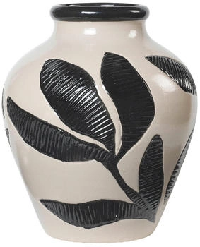 Broste Copenhagen Herbert Vase, 30 cm - Schwarz