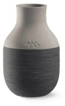 Kähler Omaggio Circulare Vase H12.5 cm Anthrazitgrau