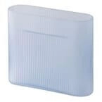 Muuto Ridge Vase Mattglas 16,5 cm, Hellblau