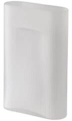 Muuto Ridge Vase Mattglas 35 cm, Weiß