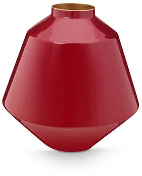 PiP Studio Vase Metall dunkelrot 35cm