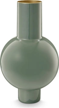 PiP Studio Vase Metall mittel grün 24x40cm