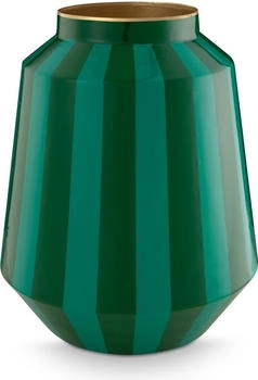 PiP Studio Vase Metall Stripes grün 24x29cm