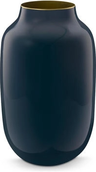 PiP Studio Vase Metall oval mittelblau 30cm