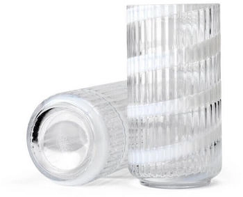 Lyngby Porcelæn Porcelæn - Vase Swirl Weiß, 20,5 cm - Weiß