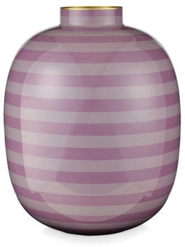 PiP Studio Home Deco Stripes Metal Vase lila 32cm