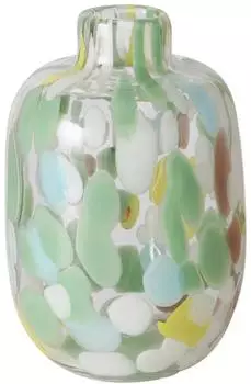 Boltze Vase Greena aus gefärbtem Glas grün (2043788)