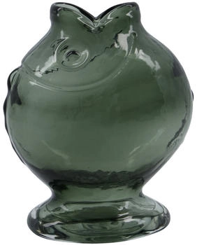 House Doctor Fish Vase 17,5 cm Rauchfarbenes Grau