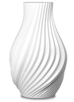 Lyngby Porcelæn Porcelæn Twist Vase 18 cm Weiß