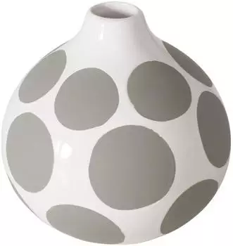 Boltze Punty Vase weiss 13,5cm