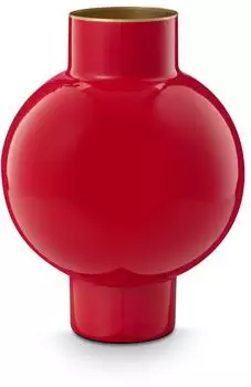 PiP Studio Vase Metall klein rot 18x24cm