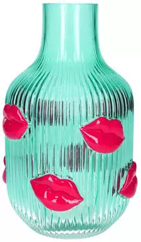 Gift Company Giftcomany L'amour Vase Lippen türkis 25cm
