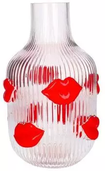 Gift Company Giftcomany L'amour Vase Lippen transparent 30cm