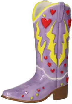 Gift Company Mignon Vase Cowboystiefel lila 15cm