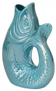 Gift Company Monsieur Carafon Vase / Karaffe Fisch XS rainbow ocean 0,2l