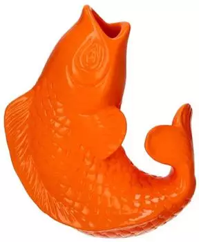 Gift Company Mamsell Koi Fisch Vase XS neon orange 15,5cm