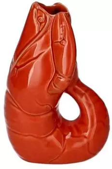Gift Company Madame Crevette Hummer Vase XS orangerot 14cm