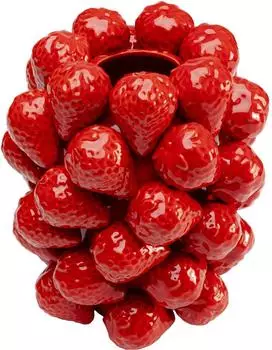 KARE Vase Strawberries Rot 24cm