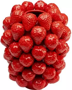 KARE Vase Strawberries Rot 30cm