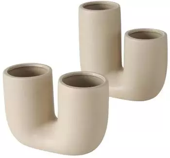 Boltze Filicio Vase beige 17 cm sortiert (1Stück)