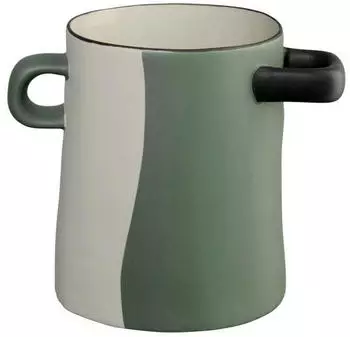 ASA ASA rayu Vase grün geteilt 15,5cm
