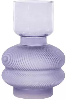 Beliani Fancy textured flower vase 24 cm purple